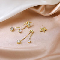 Star Diamond Stud Earrings