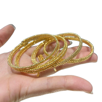 Elegant 18K Gold Elastic Bangle